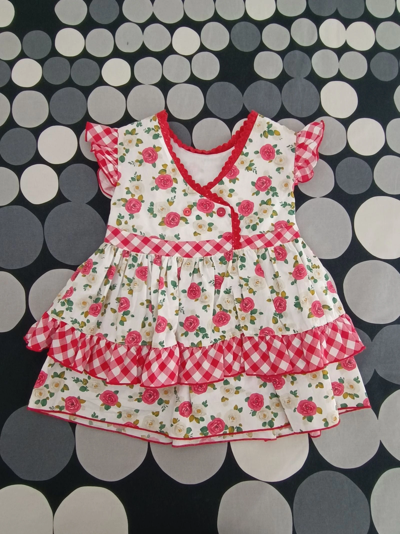 Vestido | Robe Floral & Cuadros Super Tierno! 24 meses – photo 2
